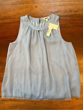 NWT J Crew Women Sleeveless Silk Top Size 6